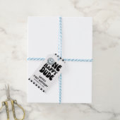 One Happy Dude Blue Schattige Boy Eerste Verjaarda Cadeaulabel (Met Touw)