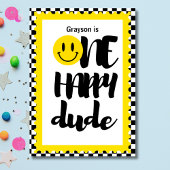 One Happy Dude Boys eerste verjaardagsfeestje Kaart