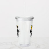 One Happy Dude Boy's Retro 1st Birthday Acryl Drinkbeker (Rechts)