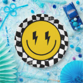 One Happy Dude Boy's Retro 1st Birthday  Papieren Bordje (Feest)