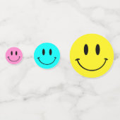 One Happy Dude/Gal Smiley Gezicht Verjaardag Confe Confetti (Voorkanten)