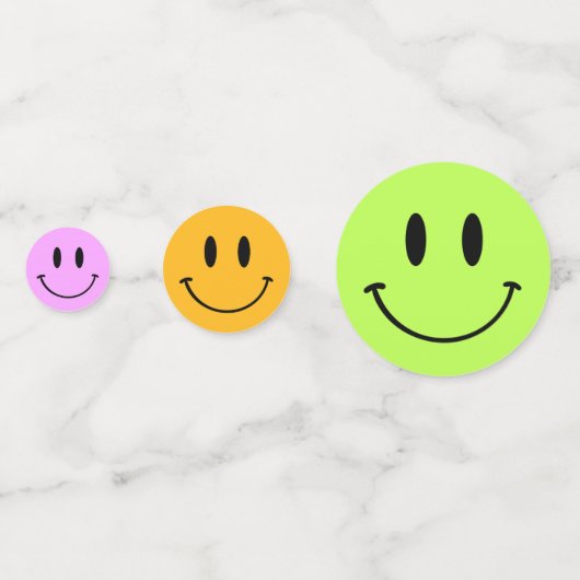 One Happy Dude/Gal Smiley Gezicht Verjaardag Confe Confetti (Achterkanten)