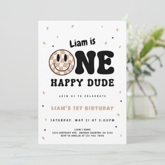 One Happy Dude Kaart (Staand voorkant)