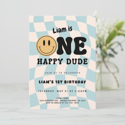 One Happy Dude  Kaart (Staand voorkant)