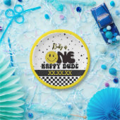 One Happy Dude Papieren Bordje (Feest)
