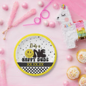 One Happy Dude Papieren Bordje (Feest)