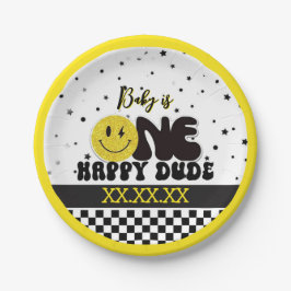 One Happy Dude Papieren Bordje