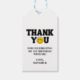 One Happy Dude Retro 1st Birthday Cadeaulabel