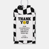 One Happy Dude Retro 1st Birthday Cadeaulabel (Voorkant)