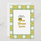 "One Happy Dude" Retro Glimlach Bedankkaart (Voorkant)
