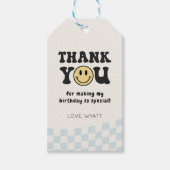 One Happy Dude Smiley 1st Birthday Favors Cadeaulabel (Voorkant)