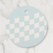 One Happy Dude Smiley 1st Birthday Round Bedankjes Labels (Achterkant)