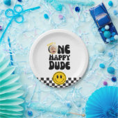 One Happy Dude Smiling Face Fotopapier Bord (Feest)