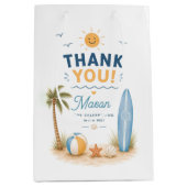 One Happy Dude Surf Beach Verjaardag  Medium Cadeauzakje (Voorkant)