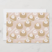 One Happy Dumpling Invite 1st First Birthday Photo Kaart (Achterkant)