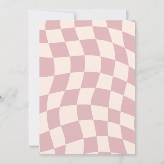 ONE HAPPY GIRL BIRTHDAY INVITATION  KAART (Achterkant)