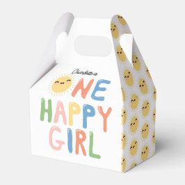 One Happy Girl Birthday Invite 1st Birthday Sun Bedankdoosjes