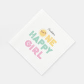 One Happy Girl Birthday Invite 1st Birthday Sun Servet (Hoek)