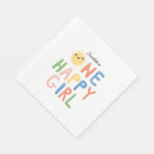 One Happy Girl Birthday Invite 1st Birthday Sun Servet (Hoek)