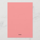 One Happy Girl First Birthday Invitation Kaart (Achterkant)