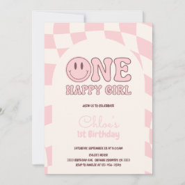 One Happy Girl Invitation Kaart