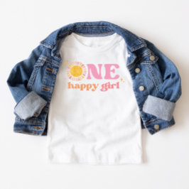 One Happy Girl Pink Boho Zon 1e verjaardag