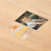 One Happy Goose Invite 1st  First Birthday Photo Acryl Uitnodigingen (Laagn)