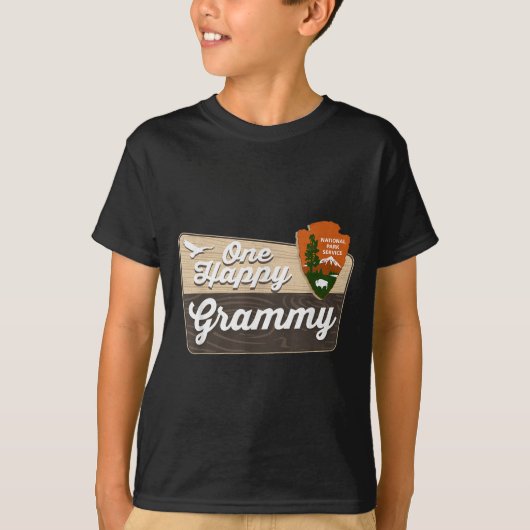 One Happy Grammy Camper Matching Birthday Decorati T-shirt (Voorkant)