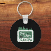 One Happy Grandpa Camper 1st Birthday Camng Bear  Sleutelhanger (Voorkant)