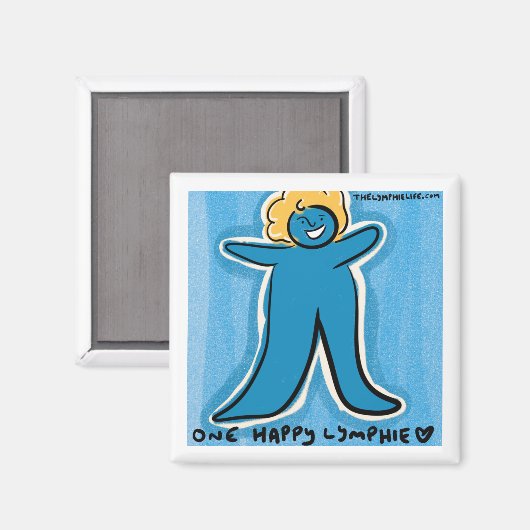 "One Happy Lymphie" Magnet (Voorkant / Achterkant)