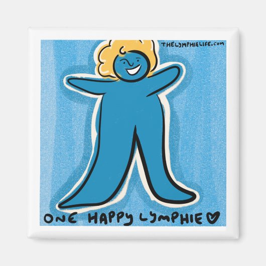 "One Happy Lymphie" Magnet (Voorkant)