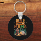 One Happy Mama Camper 1st Birthday Camng Bear  Sleutelhanger (Voorkant)