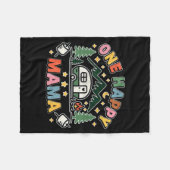 One Happy Mama Camper First Birthday Camping Famil Fleece Deken (Voorkant (Horizontaal))