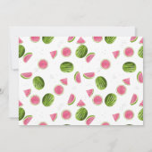 One Happy Melon 1st Summer Birthday Photo Kaart (Achterkant)