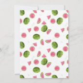 One Happy Melon Invite 1st Summer Birthday Kaart (Achterkant)