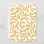 One Happy Monkey Cute Invite 1st First Birthday Kaart (Achterkant)