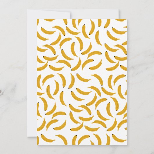 One Happy Monkey Cute Invite 1st First Birthday Kaart (Achterkant)