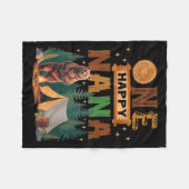 One Happy Nana Camper 1st Birthday Camng Bear  Fleece Deken (Voorkant (Horizontaal))