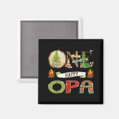 One Happy Opa Camper 1st Birthday Camng Bear Magneet (Voorkant / Achterkant)