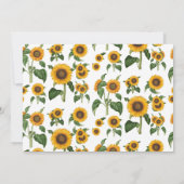 One Happy Sunflower 1st Summer Birthday Photo Kaart (Achterkant)