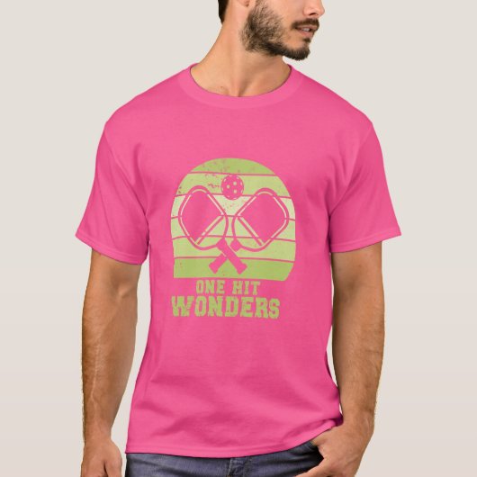 One Hit Wonders Grappig Pickleball Team Pickleball T-shirt (Voorkant)