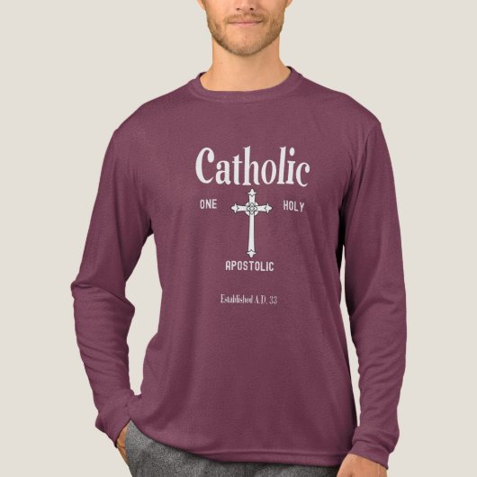 One Holy Catholic Apostolic Church Tri-Blend Shirt (Voorkant volledig)