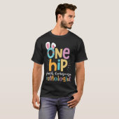 One Hop Speech Taalpatholoog Paashaas S T-shirt (Voorkant volledig)