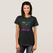 One Hoppy Lunch Lady Cafeteria redacteuse T-shirt (Voorkant volledig)