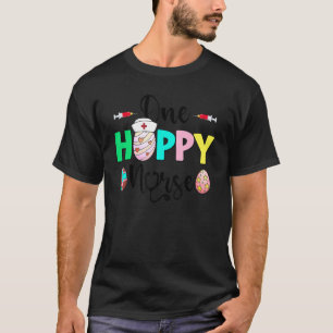 One Hoppy Nurse Squad Bunny Happy Easter Day Zuste T-shirt