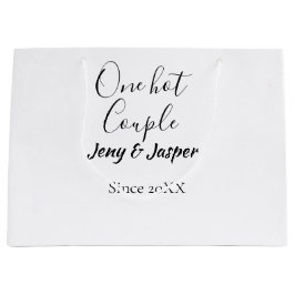 One hot couple add name since 20XX year date Groot Cadeauzakje