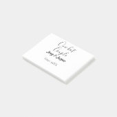 One hot couple add name since 20XX year date Post-it® Notes (Schuin)