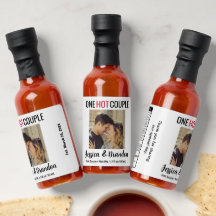 One Hot Couple Photo - Wedding Hot Sauce HS042