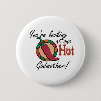 One Hot Godmoeder Ronde Button 5,7 Cm