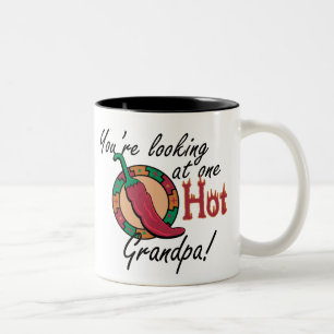 One Hot Grandpa Tweekleurige Koffiemok